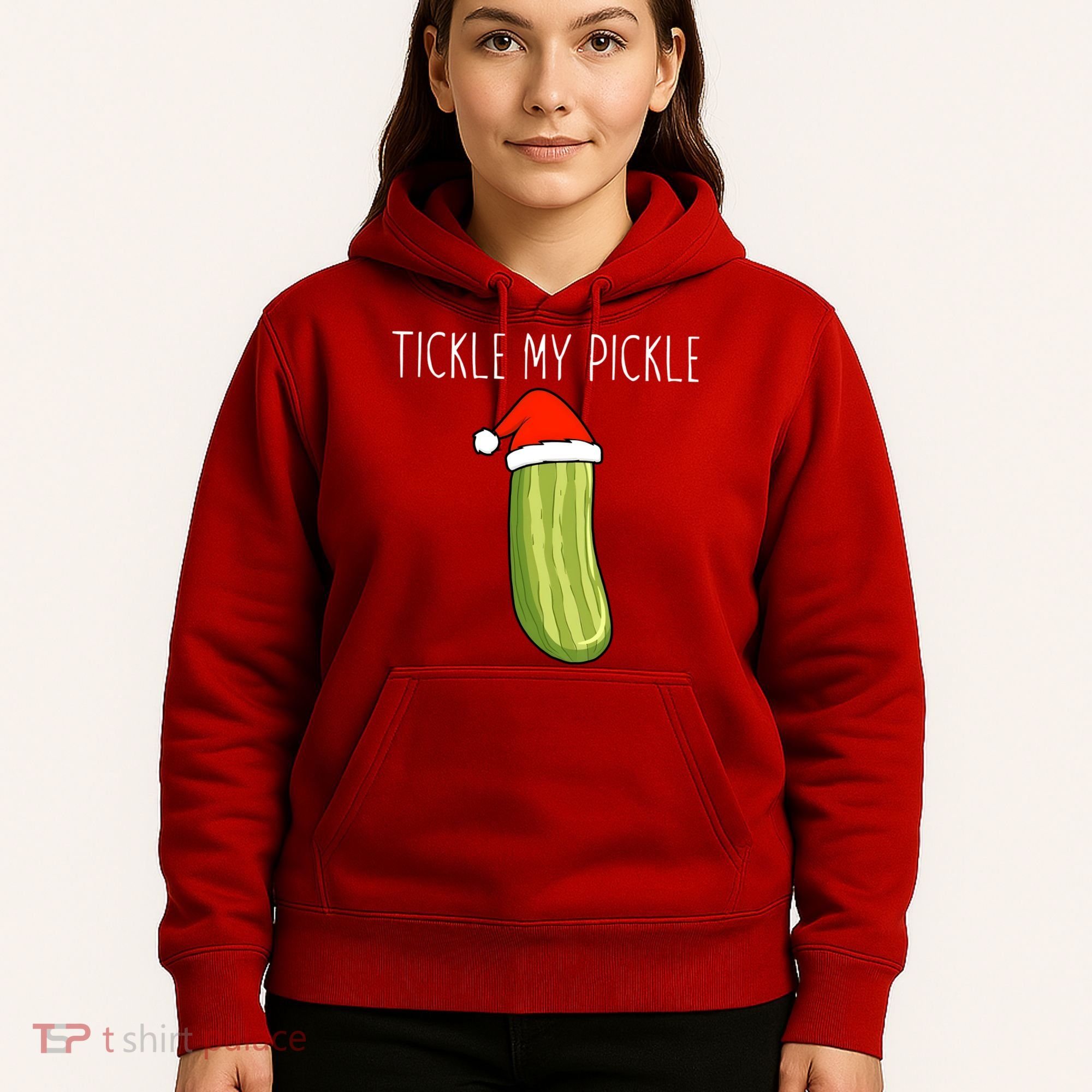 Christmas Couple Matching Tickle My Pickle Hoodie