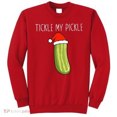 Christmas Couple Matching Tickle My Pickle Sweatshirt