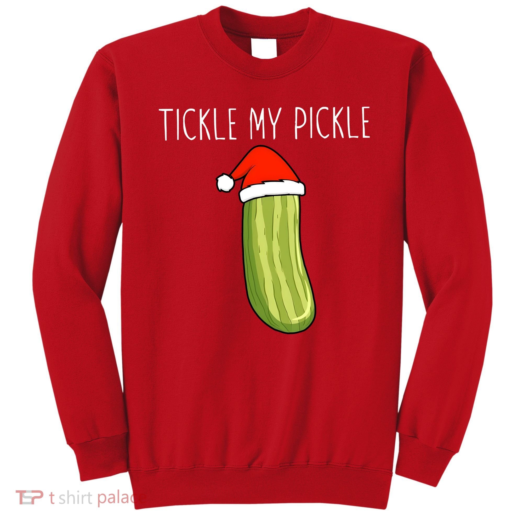Christmas Couple Matching Tickle My Pickle Sweatshirt