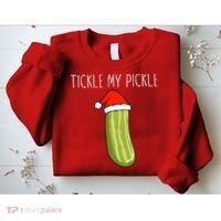 Christmas Couple Matching Tickle My Pickle Sweatshirt thumb 2