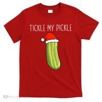 Christmas Couple Matching Tickle My Pickle T-Shirt thumb 0