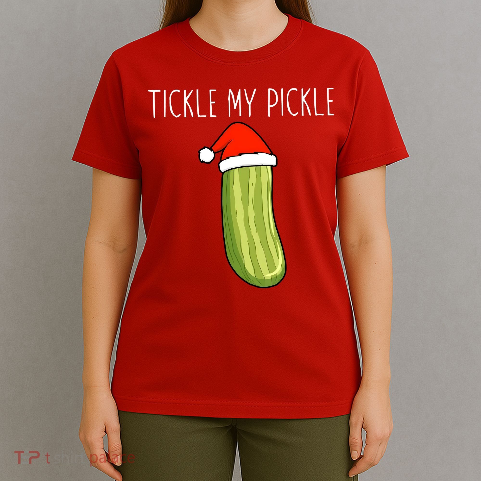 Christmas Couple Matching Tickle My Pickle T-Shirt