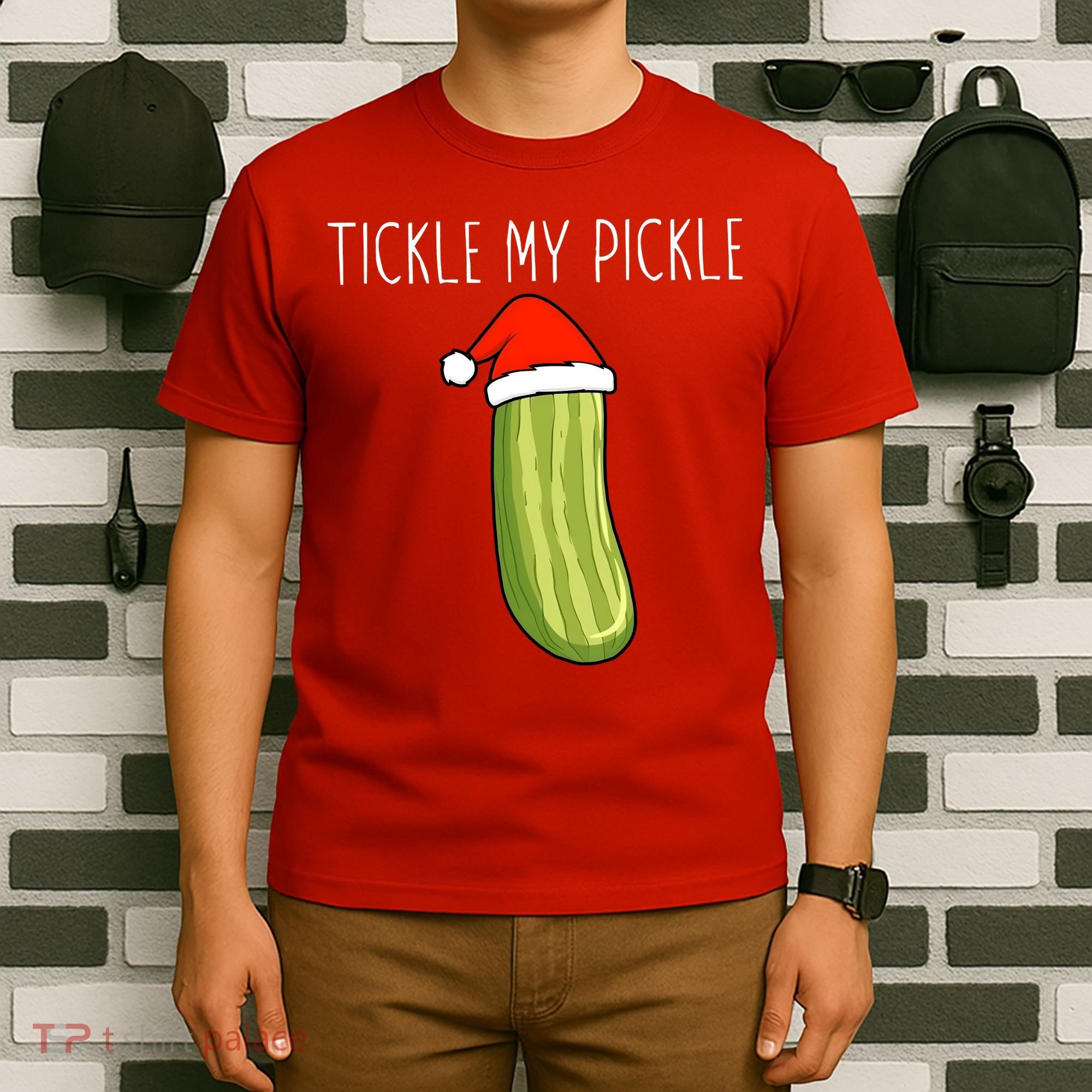 Christmas Couple Matching Tickle My Pickle T-Shirt