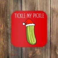Christmas Couple Matching Tickle My Pickle Coaster thumb 0