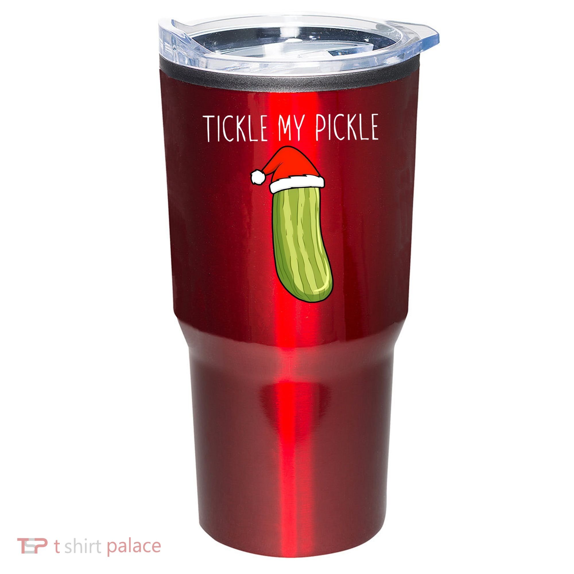 Christmas Couple Matching Tickle My Pickle Tumbler