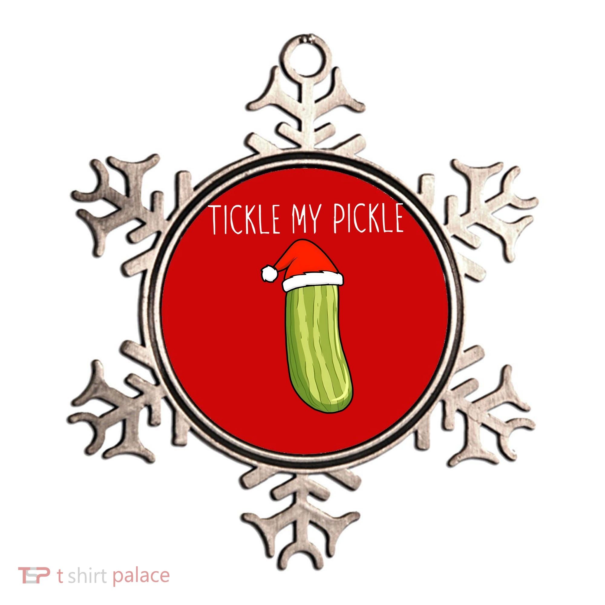Christmas Couple Matching Tickle My Pickle Ornament