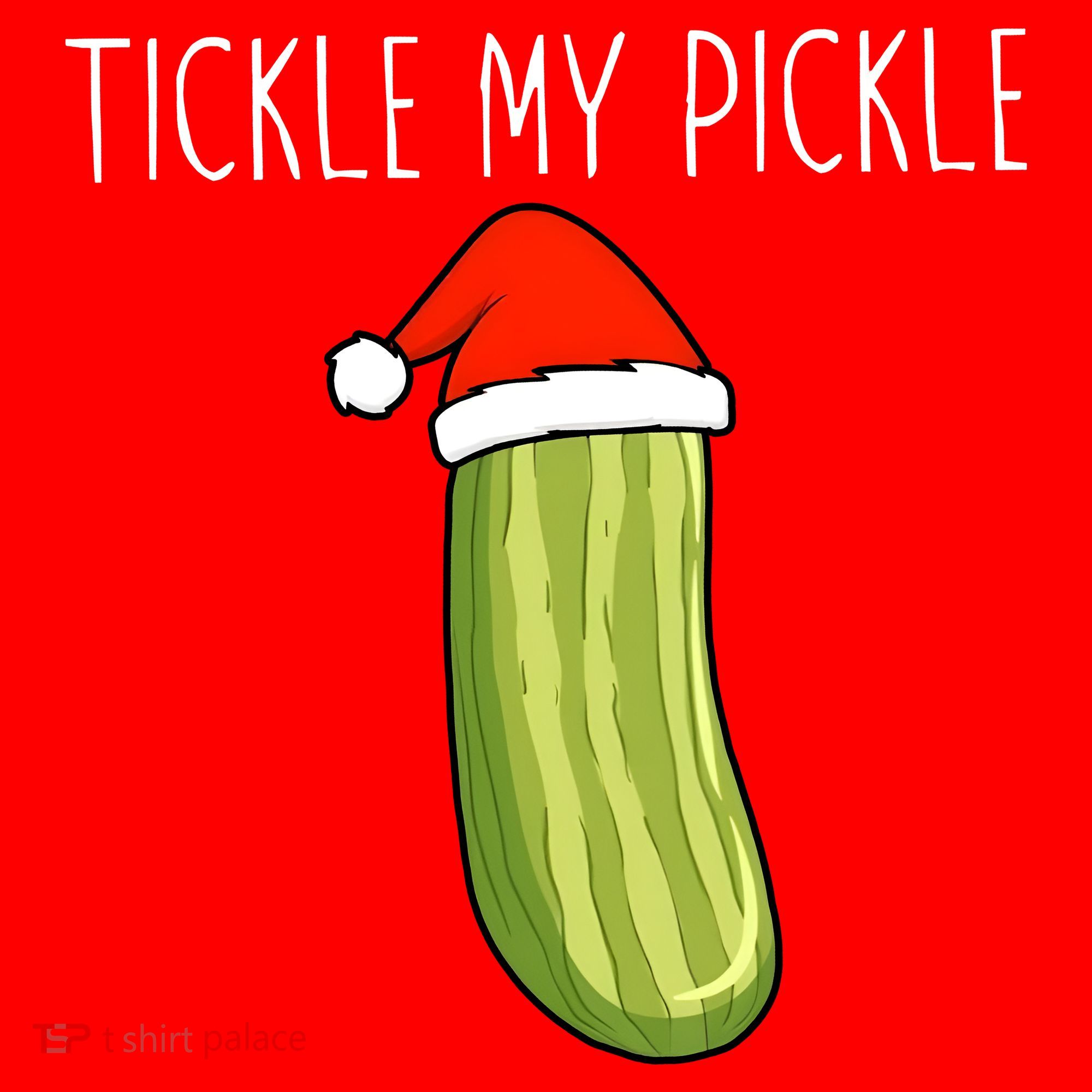 Christmas Couple Matching Tickle My Pickle Women's Tank Top