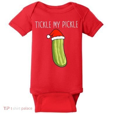 Christmas Couple Matching Tickle My Pickle Baby Bodysuit