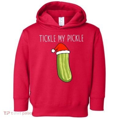 Christmas Couple Matching Tickle My Pickle Toddler Hoodie