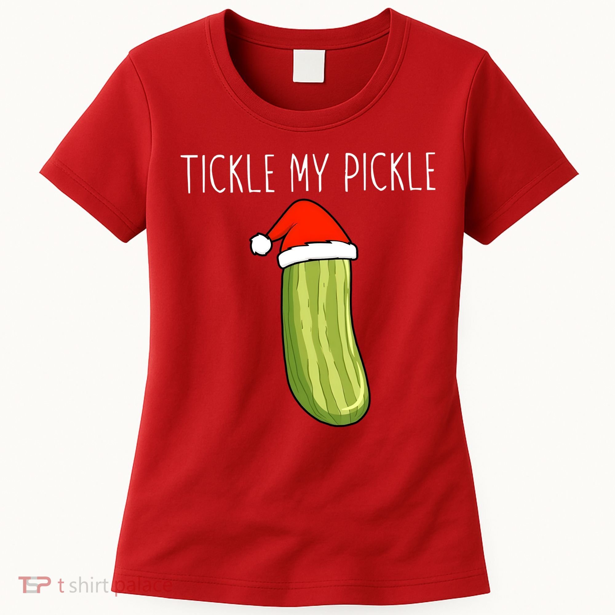 Christmas Couple Matching Tickle My Pickle Women's T-Shirt