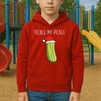 Christmas Couple Matching Tickle My Pickle Kids Hoodie thumb 2