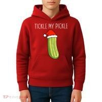 Christmas Couple Matching Tickle My Pickle Kids Hoodie thumb 4