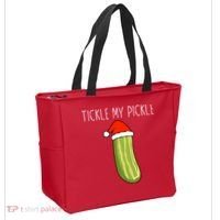 Christmas Couple Matching Tickle My Pickle Tote Bag thumb 2