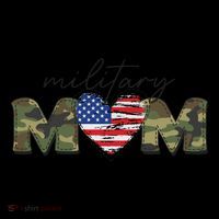 Cute Camouflage Military Mom American Flag Heart Coffee Mug thumb 5