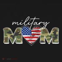 Cute Camouflage Military Mom American Flag Heart Baby Bodysuit thumb 2