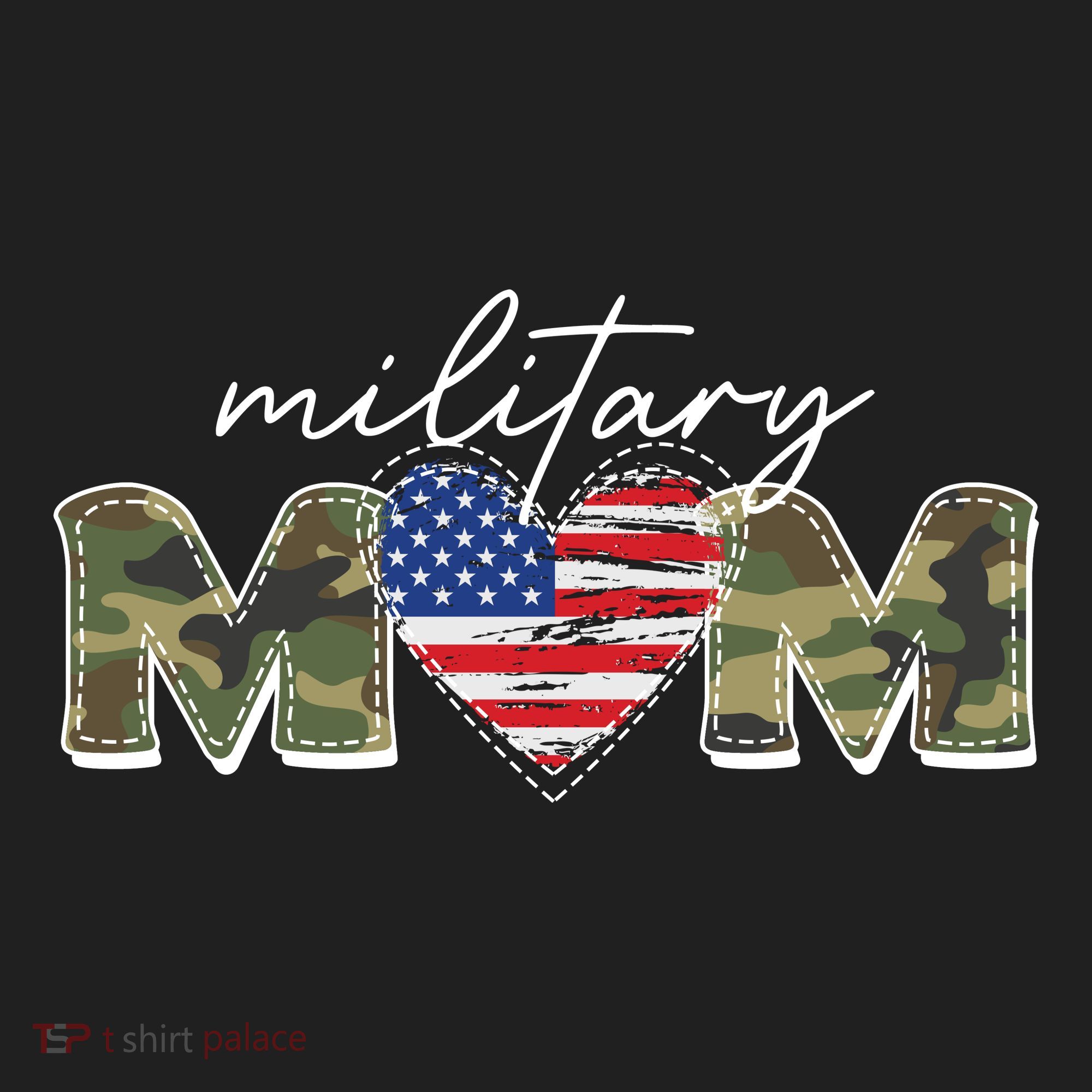 Cute Camouflage Military Mom American Flag Heart Hat