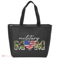 Cute Camouflage Military Mom American Flag Heart Tote Bag thumb 0