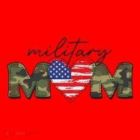 Cute Camouflage Military Mom American Flag Heart Santa Hat thumb 1