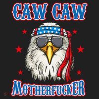 Caw Caw Motherfucker! Funny 4th Of July Patriotic Women's Sweatshirt thumb 2