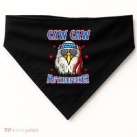 Caw Caw Motherfucker! Funny 4th Of July Patriotic USA-Made Doggie Bandana thumb 0