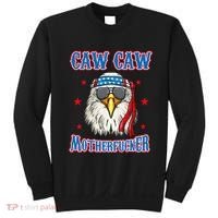 Caw Caw Motherfucker! Funny 4th Of July Patriotic Sweatshirt thumb 0