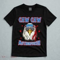 Caw Caw Motherfucker! Funny 4th Of July Patriotic T-Shirt thumb 5