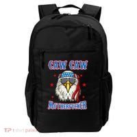 Caw Caw Motherfucker! Funny 4th Of July Patriotic Backpack thumb 0