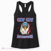 Caw Caw Motherfucker! Funny 4th Of July Patriotic Women's Tank Top thumb 0