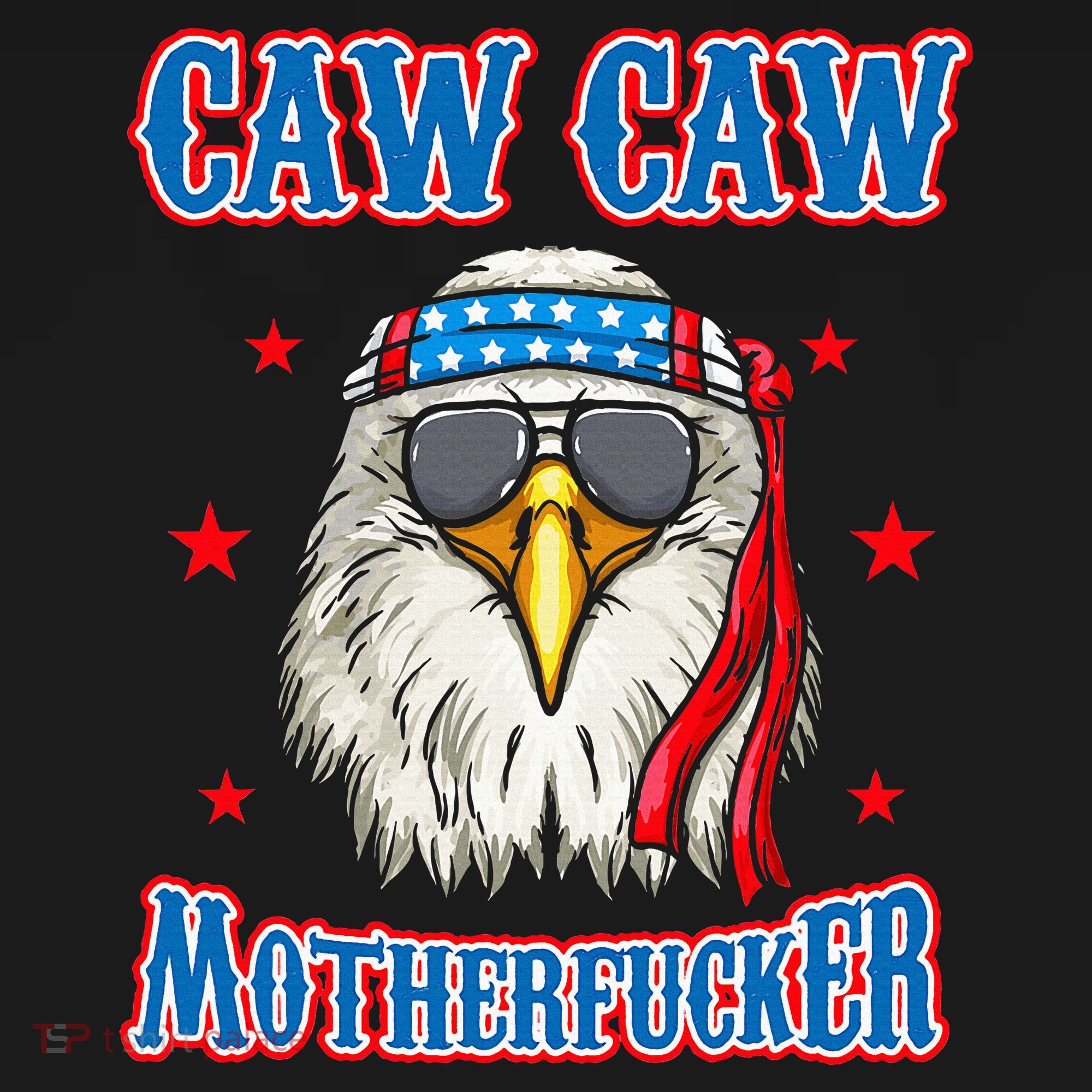 Caw Caw Motherfucker! Funny 4th Of July Patriotic Visor