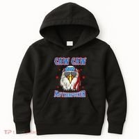 Caw Caw Motherfucker! Funny 4th Of July Patriotic Kids Hoodie thumb 0