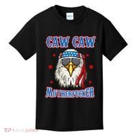 Caw Caw Motherfucker! Funny 4th Of July Patriotic Kids T-Shirt thumb 0