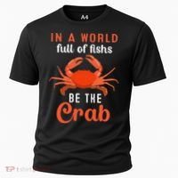 Crab Cancer Maryland Baltimore Crayfish Crabs Lobster Cooling Performance Crew T-Shirt thumb 0