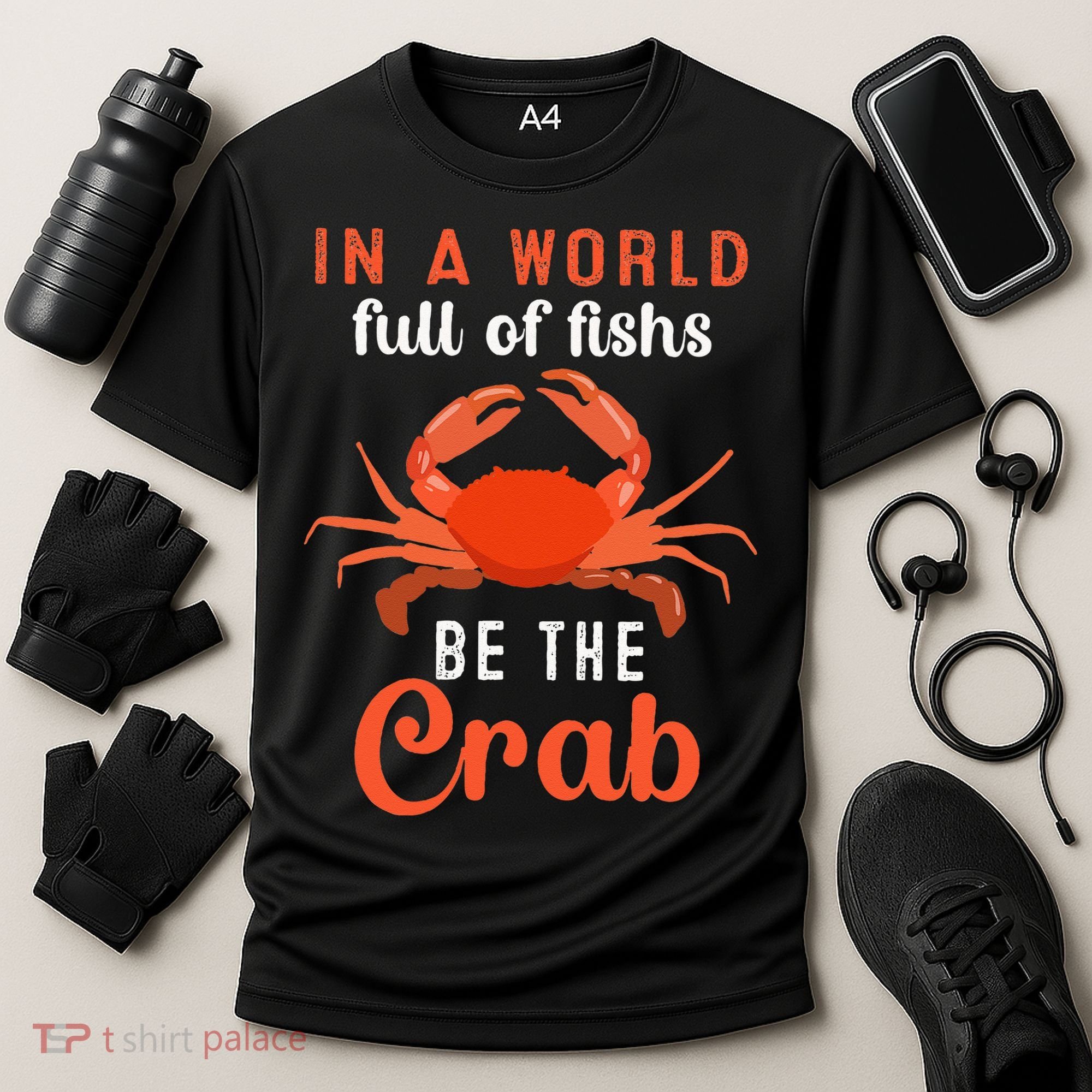 Crab Cancer Maryland Baltimore Crayfish Crabs Lobster Cooling Performance Crew T-Shirt