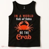 Crab Cancer Maryland Baltimore Crayfish Crabs Lobster Tank Top thumb 2