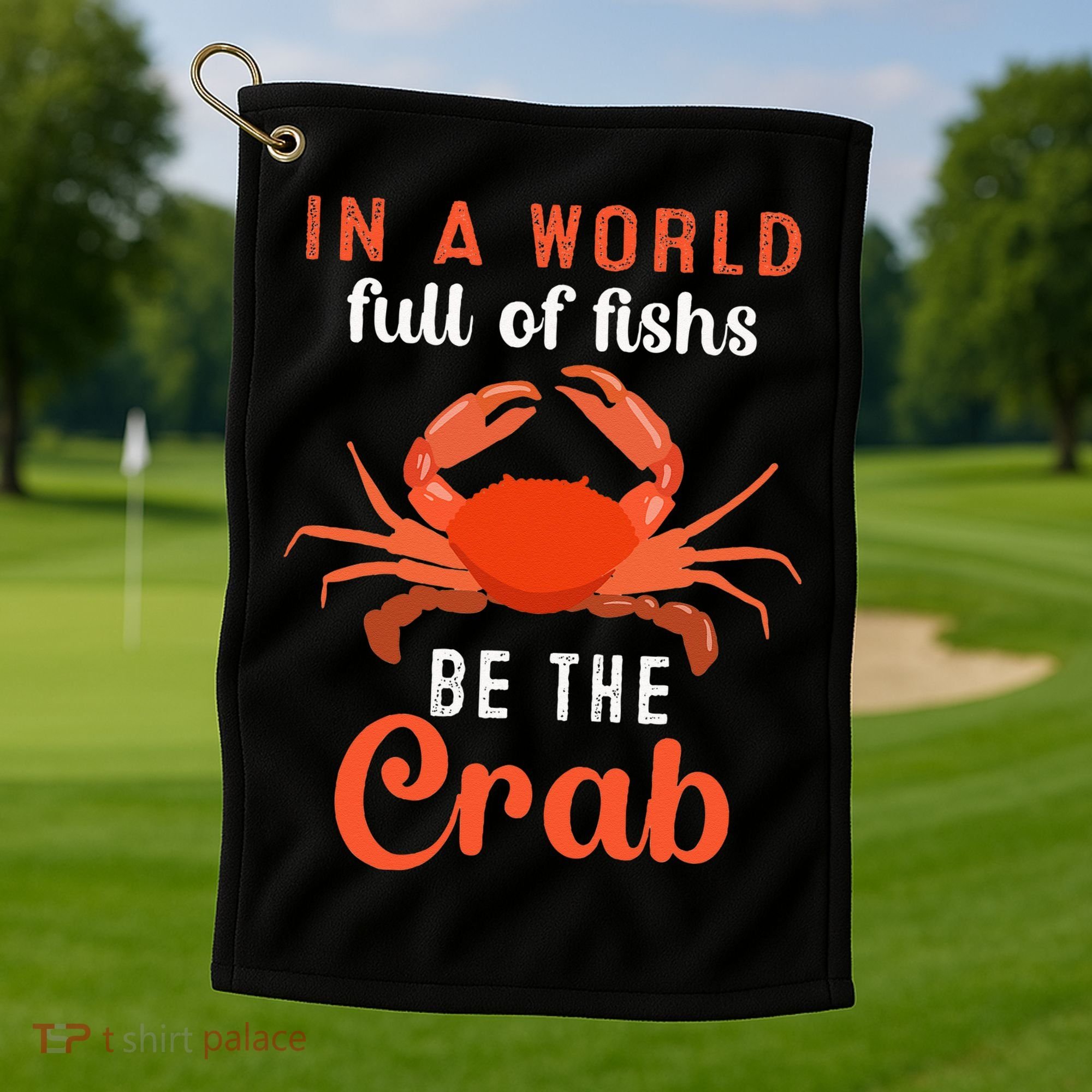 Crab Cancer Maryland Baltimore Crayfish Crabs Lobster Golf Towel