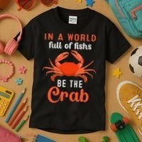 Crab Cancer Maryland Baltimore Crayfish Crabs Lobster Kids T-Shirt thumb 3