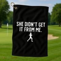 Cross Country Mom Golf Towel thumb 1