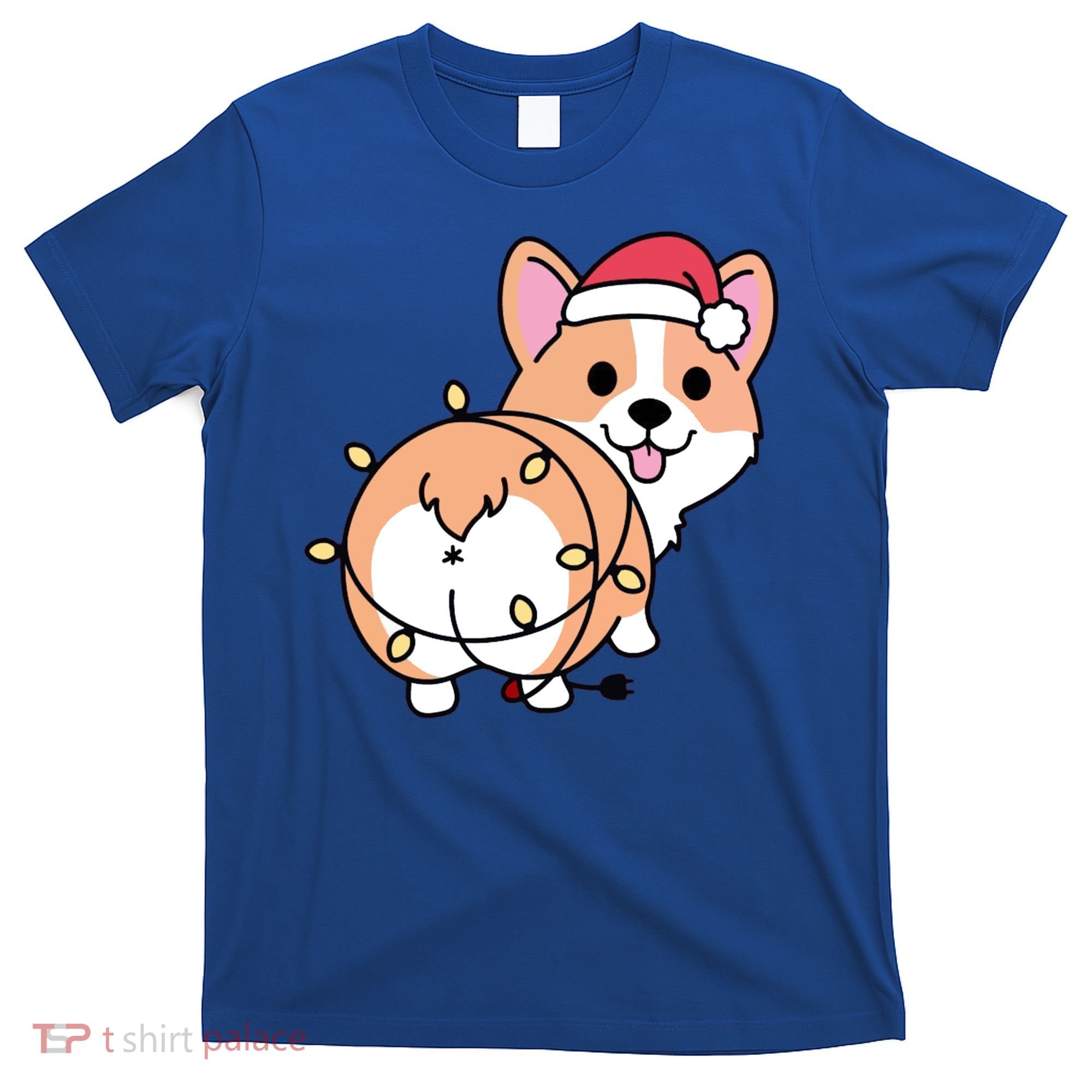 Christmas Corgi Mom Corgi Lover Xmas Light Animal Holiday Funny Gift T-Shirt