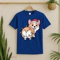 Christmas Corgi Mom Corgi Lover Xmas Light Animal Holiday Funny Gift T-Shirt thumb 2