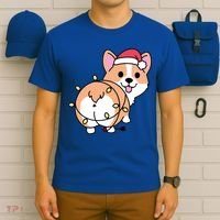 Christmas Corgi Mom Corgi Lover Xmas Light Animal Holiday Funny Gift T-Shirt thumb 6