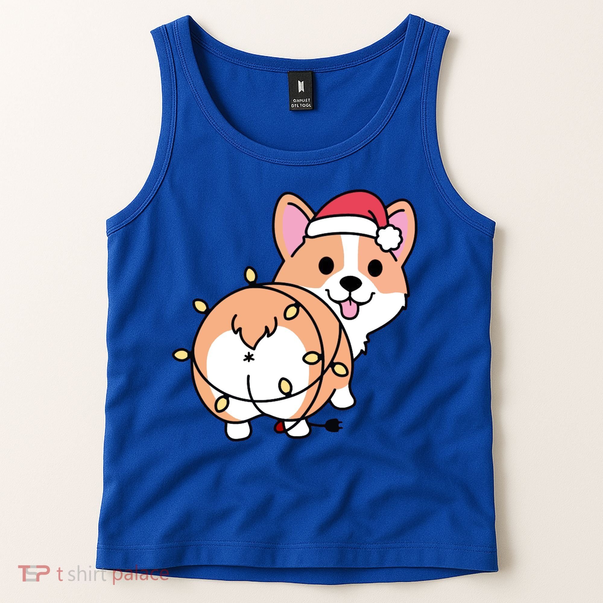 Christmas Corgi Mom Corgi Lover Xmas Light Animal Holiday Funny Gift Tank Top