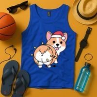 Christmas Corgi Mom Corgi Lover Xmas Light Animal Holiday Funny Gift Tank Top thumb 4