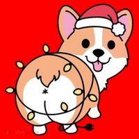 Christmas Corgi Mom Corgi Lover Xmas Light Animal Holiday Funny Gift Santa Hat thumb 1