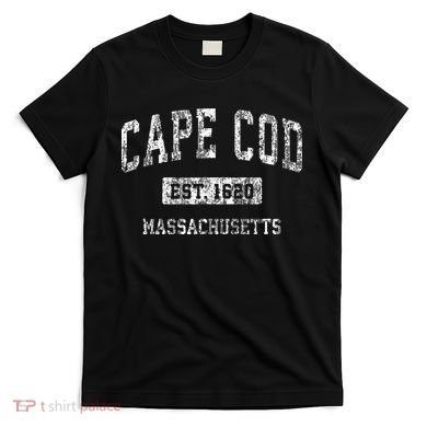 Cape Cod Massachusetts Ma Vintage Sports Established T-Shirt