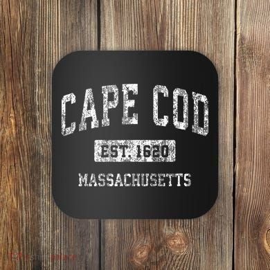 Cape Cod Massachusetts Ma Vintage Sports Established Coaster
