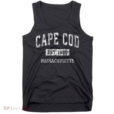 Cape Cod Massachusetts Ma Vintage Sports Established Tank Top