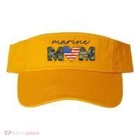Cute Camouflage Marine Mom American Flag Heart Visor thumb 0