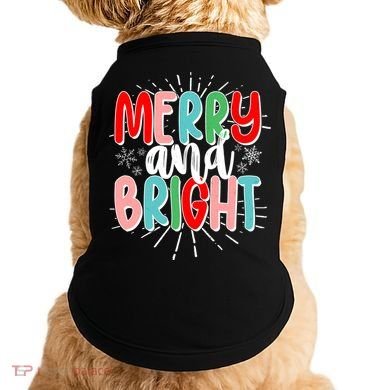 Cute Christmas Merry And Bright Doggie Tank