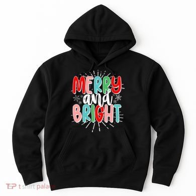 Cute Christmas Merry And Bright Hoodie