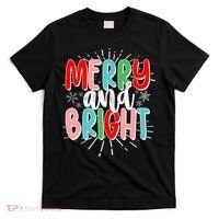 Cute Christmas Merry And Bright T-Shirt thumb 0